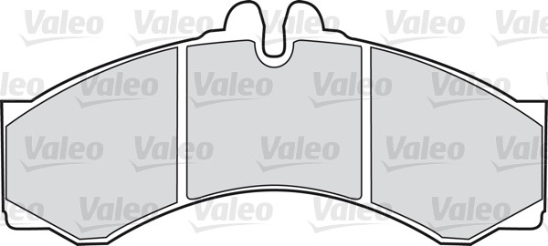 Bromsbeläggsats, Framaxel Valeo 541663 VALEO