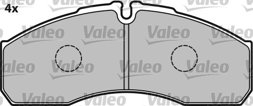 Bromsbeläggsats, Framaxel Valeo 541663 VALEO