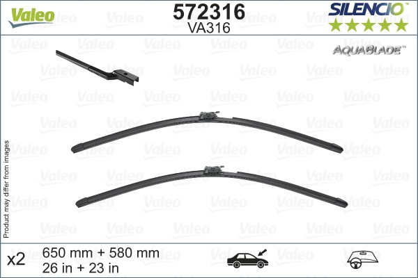 Torkarblad, Fram Valeo 572316 VALEO