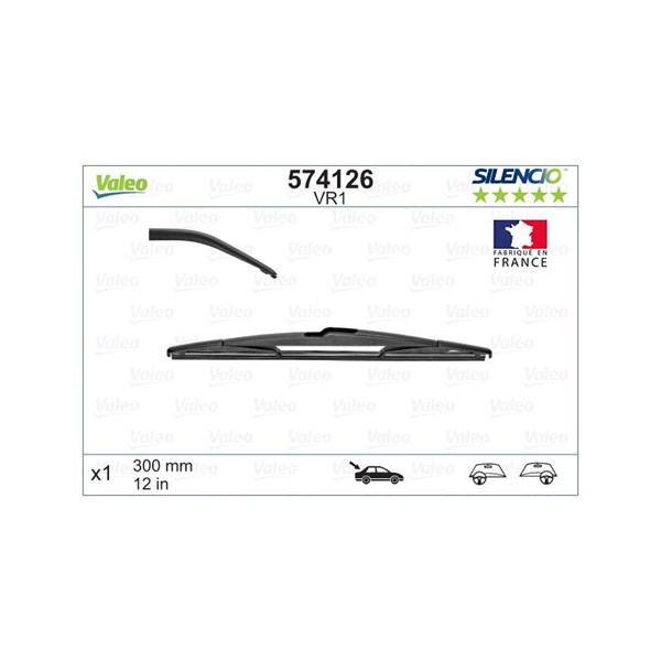 Torkarblad, Bak Valeo 574126 VALEO