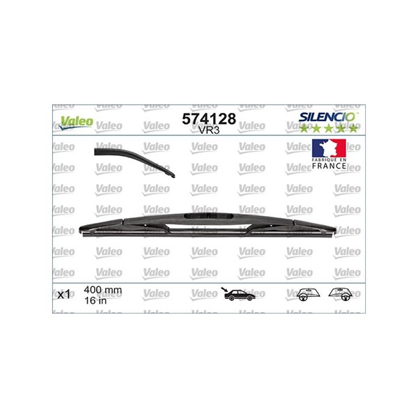 Torkarblad, Bak Valeo 574128 VALEO