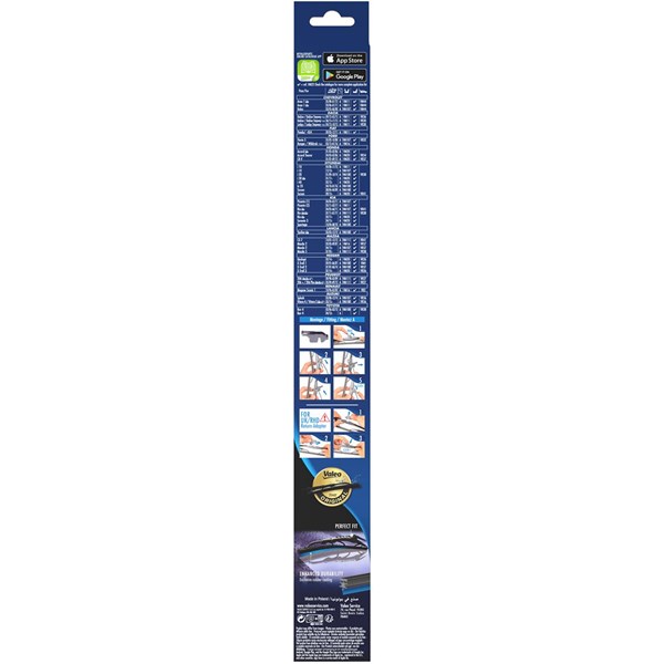 Torkarblad, Bak, Förarsida, Mitt, Passagerarsida Valeo 574147 VALEO Torkarblad, Bak, Förarsida, Mitt, Passagerarsida Valeo 574147 VALEO