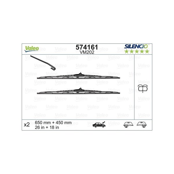 Torkarblad, Fram Valeo 574161 VALEO