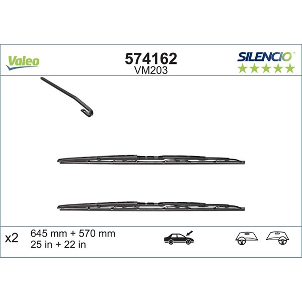 Torkarblad, Fram Valeo 574162 VALEO
