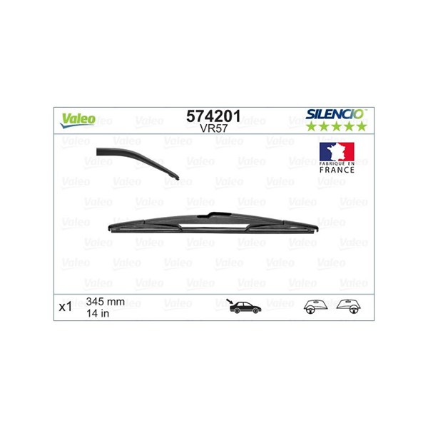 Torkarblad, Bak Valeo 574201 VALEO