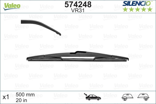Torkarblad, Bak Valeo 574248 VALEO