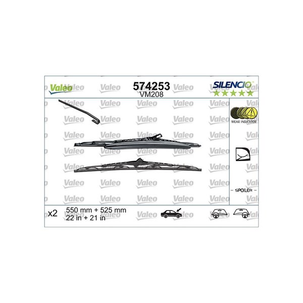 Torkarblad, Fram Valeo 574253 VALEO