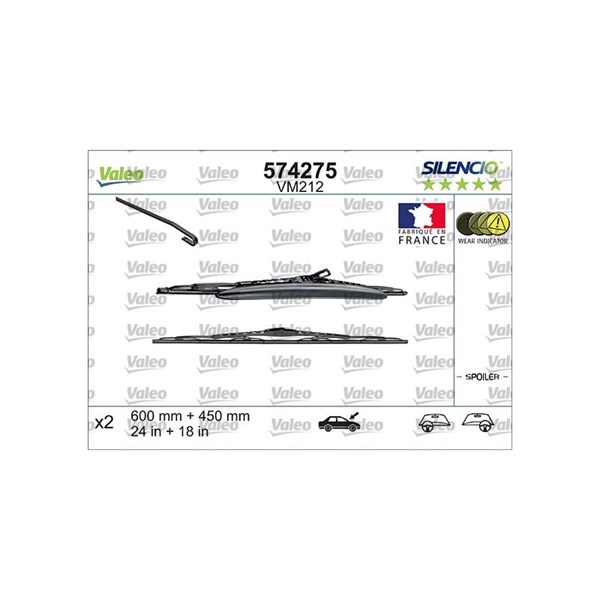 Torkarblad, Fram Valeo 574275 VALEO