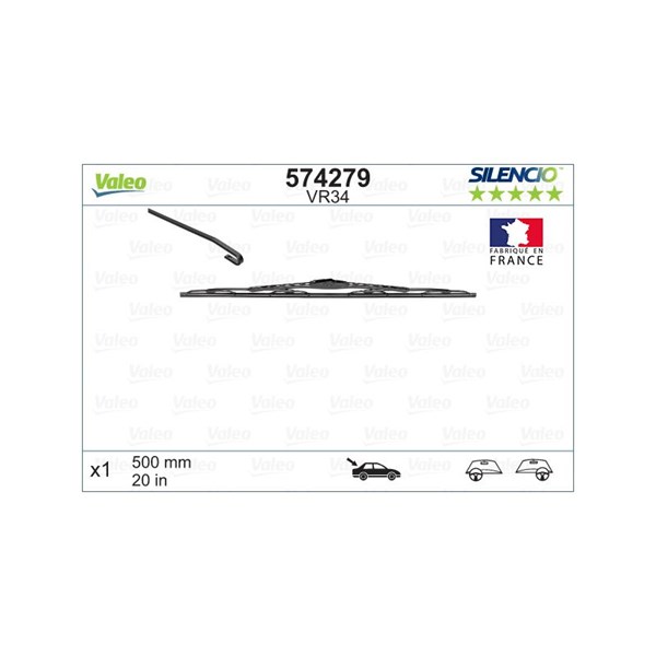 Torkarblad, Bak Valeo 574279 VALEO
