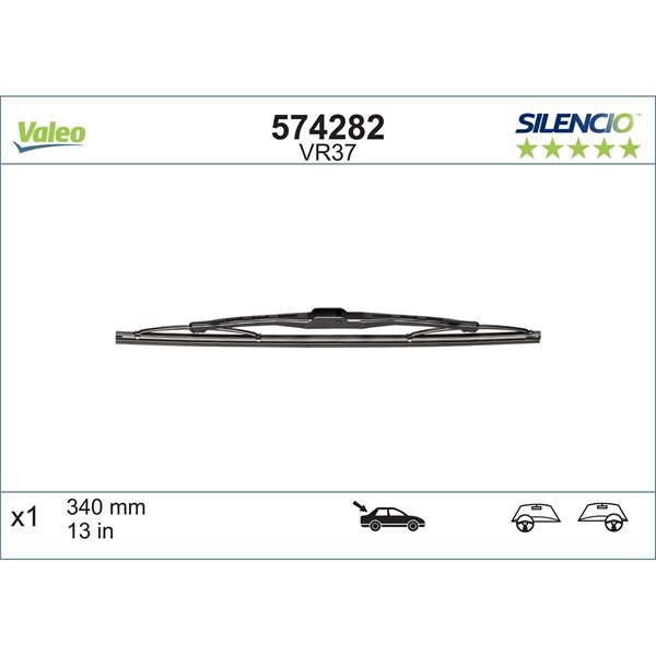 Torkarblad, Bak Valeo 574282 VALEO