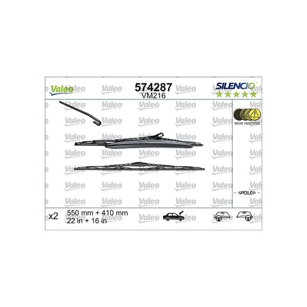 Torkarblad, Fram Valeo 574287 VALEO