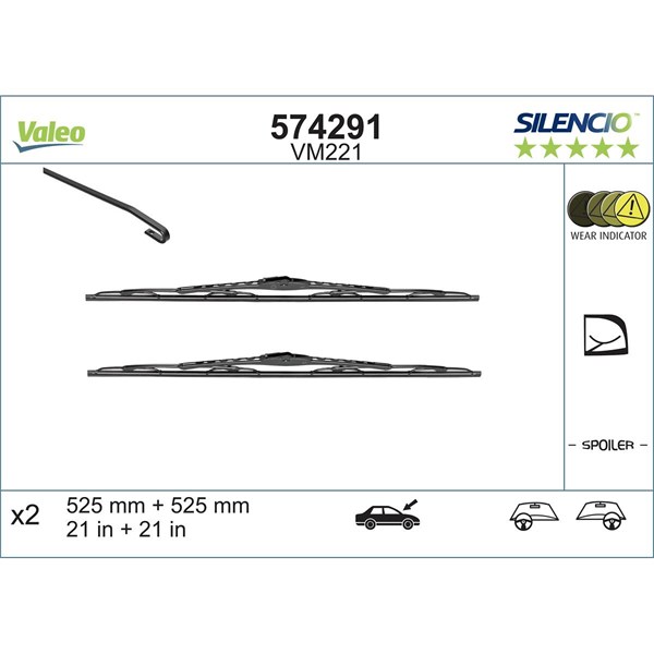 Torkarblad, Fram Valeo 574291 VALEO
