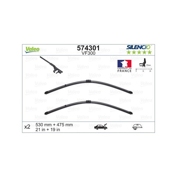 Torkarblad, Fram Valeo 574301 VALEO Torkarblad, Fram Valeo 574301 VALEO