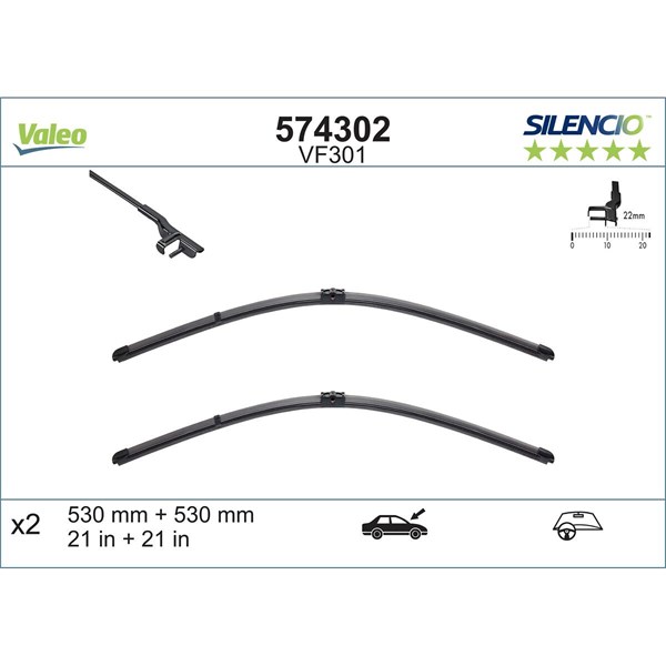 Torkarblad, Fram Valeo 574302 VALEO