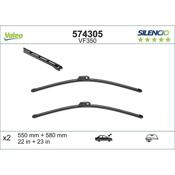 Torkarblad, Fram Valeo 574305 VALEO Torkarblad, Fram Valeo 574305 VALEO