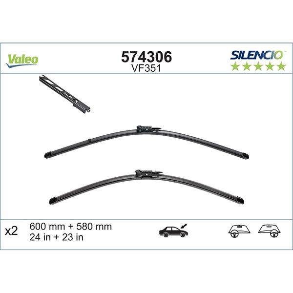 Torkarblad, Fram Valeo 574306 VALEO