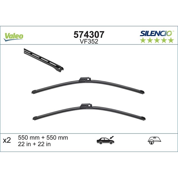 Torkarblad, Fram Valeo 574307 VALEO
