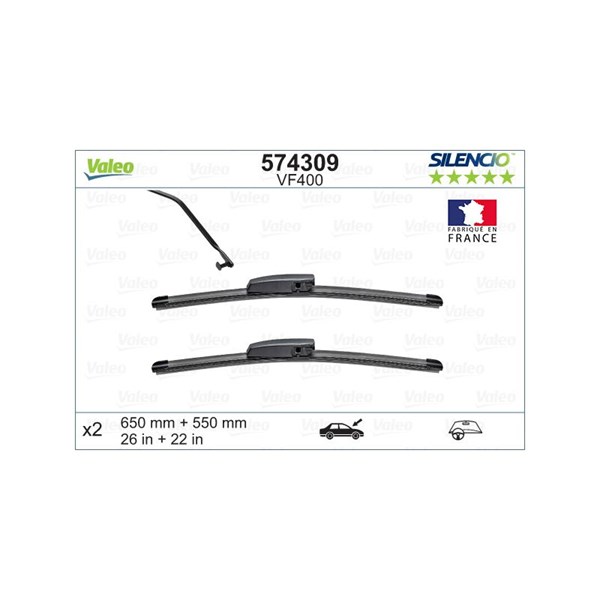 Torkarblad, Fram Valeo 574309 VALEO Torkarblad, Fram Valeo 574309 VALEO