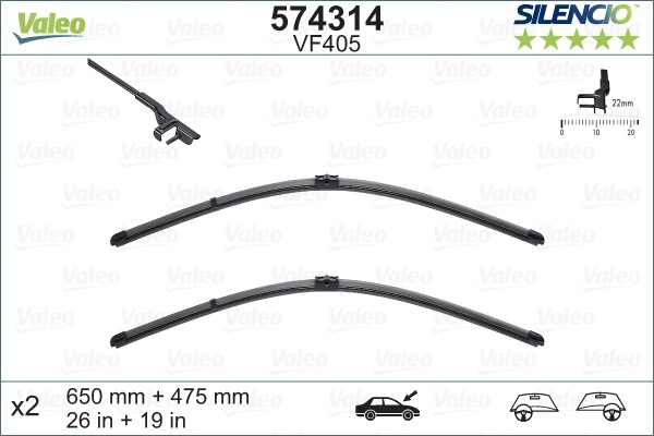 Torkarblad, Fram Valeo 574314 VALEO