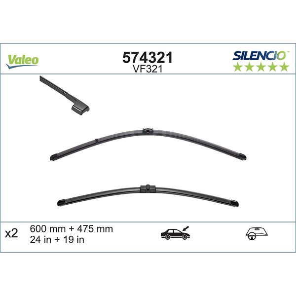 Torkarblad, Fram Valeo 574321 VALEO