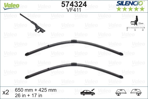 Torkarblad, Fram Valeo 574324 VALEO