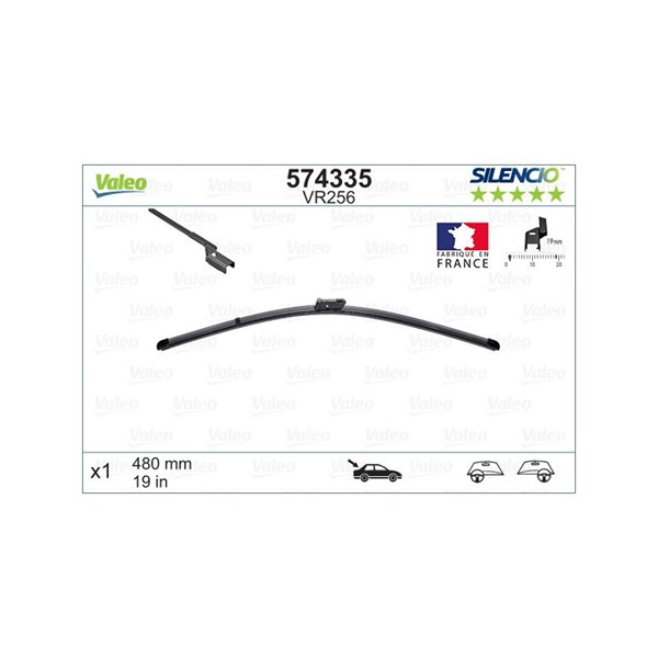 Torkarblad, Bak Valeo 574335 VALEO