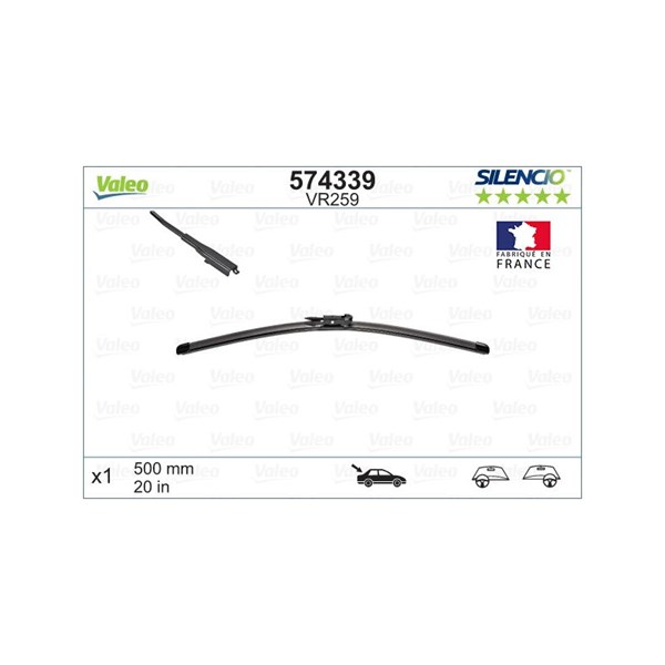 Torkarblad, Bak Valeo 574339 VALEO