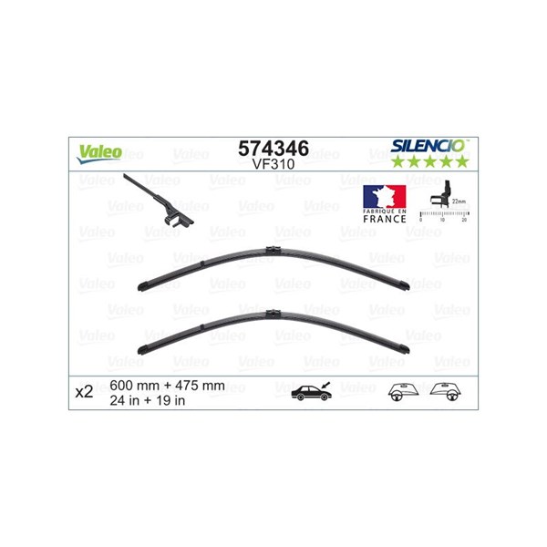 Torkarblad, Fram Valeo 574346 VALEO