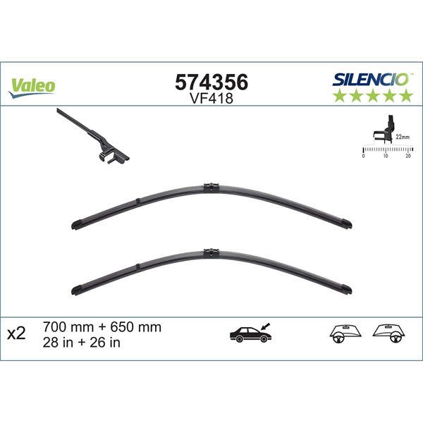 Torkarblad, Fram Valeo 574356 VALEO