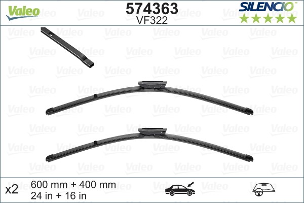 Torkarblad, Fram Valeo 574363 VALEO