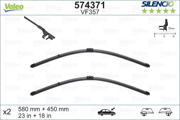Torkarblad, Fram Valeo 574371 VALEO