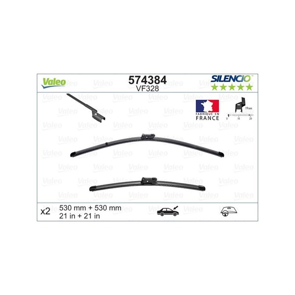 Torkarblad, Fram Valeo 574384 VALEO Torkarblad, Fram Valeo 574384 VALEO
