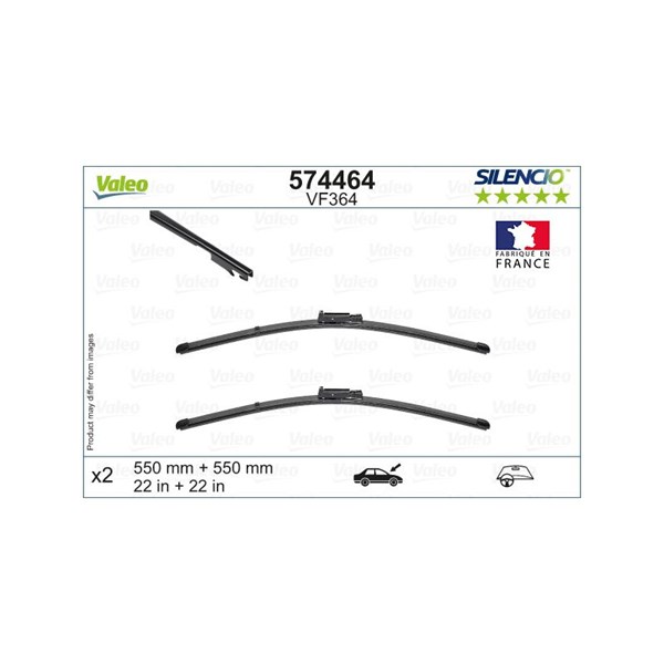 Torkarblad, Fram Valeo 574464 VALEO Torkarblad, Fram Valeo 574464 VALEO
