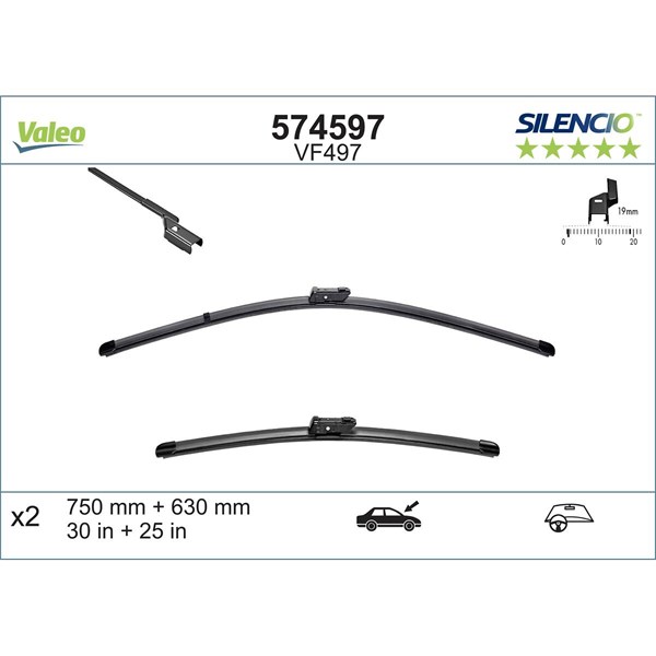 Torkarblad, Fram Valeo 574597 VALEO