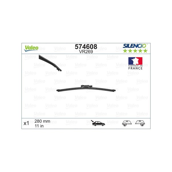 Torkarblad, Bak Valeo 574608 VALEO