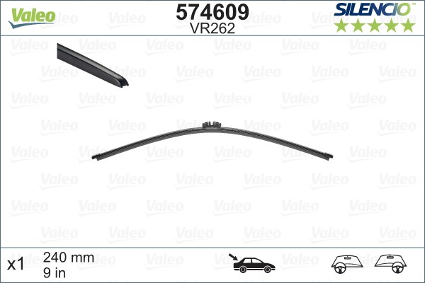 Torkarblad, Bak Valeo 574609 VALEO