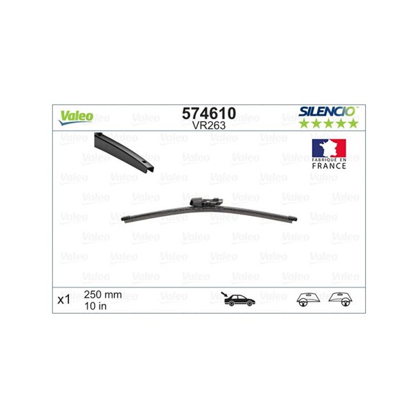 Torkarblad, Bak Valeo 574610 VALEO