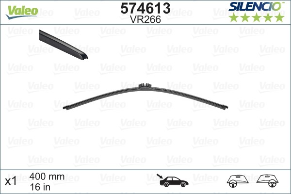 Torkarblad, Bak Valeo 574613 VALEO