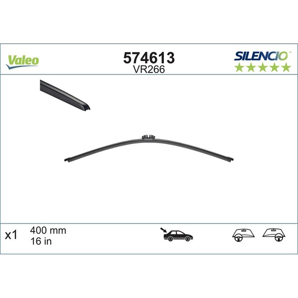 Torkarblad, Bak Valeo 574613 VALEO