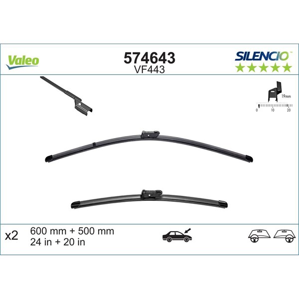 Torkarblad, Fram Valeo 574643 VALEO