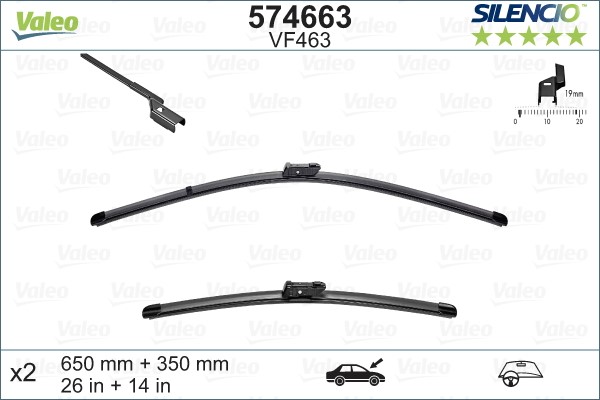 Torkarblad, Fram Valeo 574663 VALEO