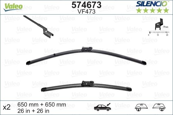Torkarblad, Fram Valeo 574673 VALEO