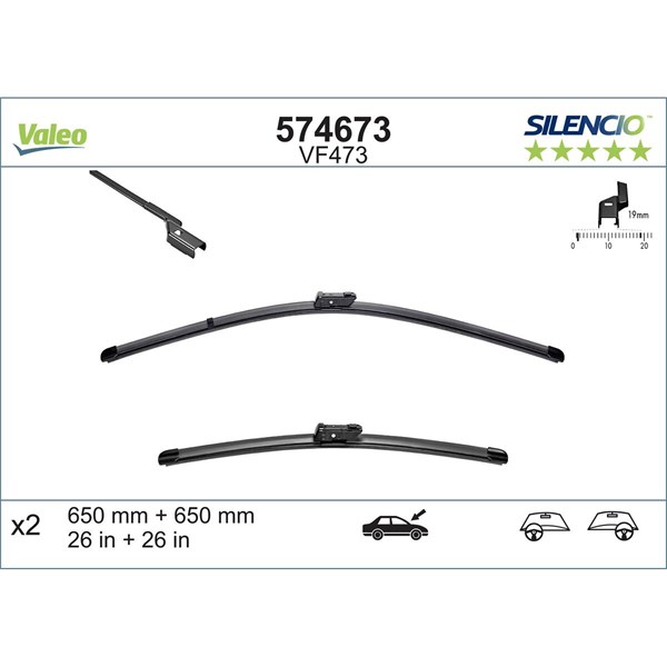 Torkarblad, Fram Valeo 574673 VALEO