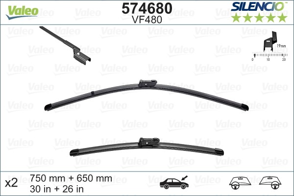 Torkarblad, Fram Valeo 574680 VALEO