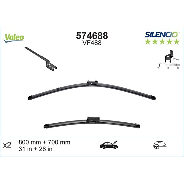 Torkarblad, Fram Valeo 574688 VALEO