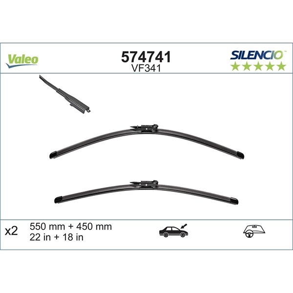 Torkarblad, Fram Valeo 574741 VALEO