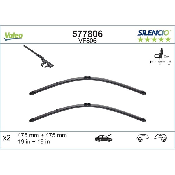 Torkarblad, Fram Valeo 577806 VALEO