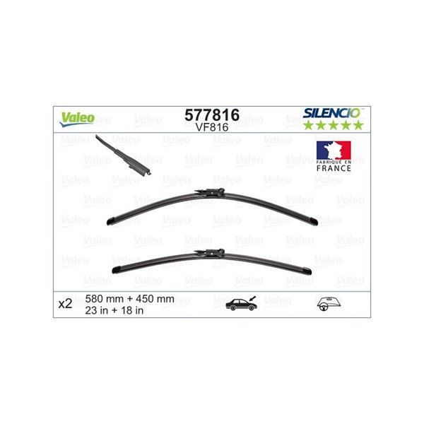 Torkarblad, Fram Valeo 577816 VALEO Torkarblad, Fram Valeo 577816 VALEO