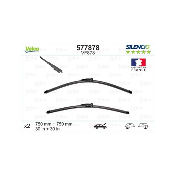 Torkarblad, Fram Valeo 577878 VALEO Torkarblad, Fram Valeo 577878 VALEO