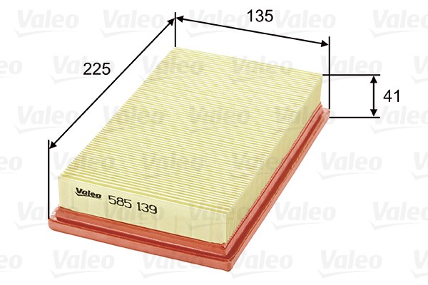 Luftfilter Valeo 585139 VALEO